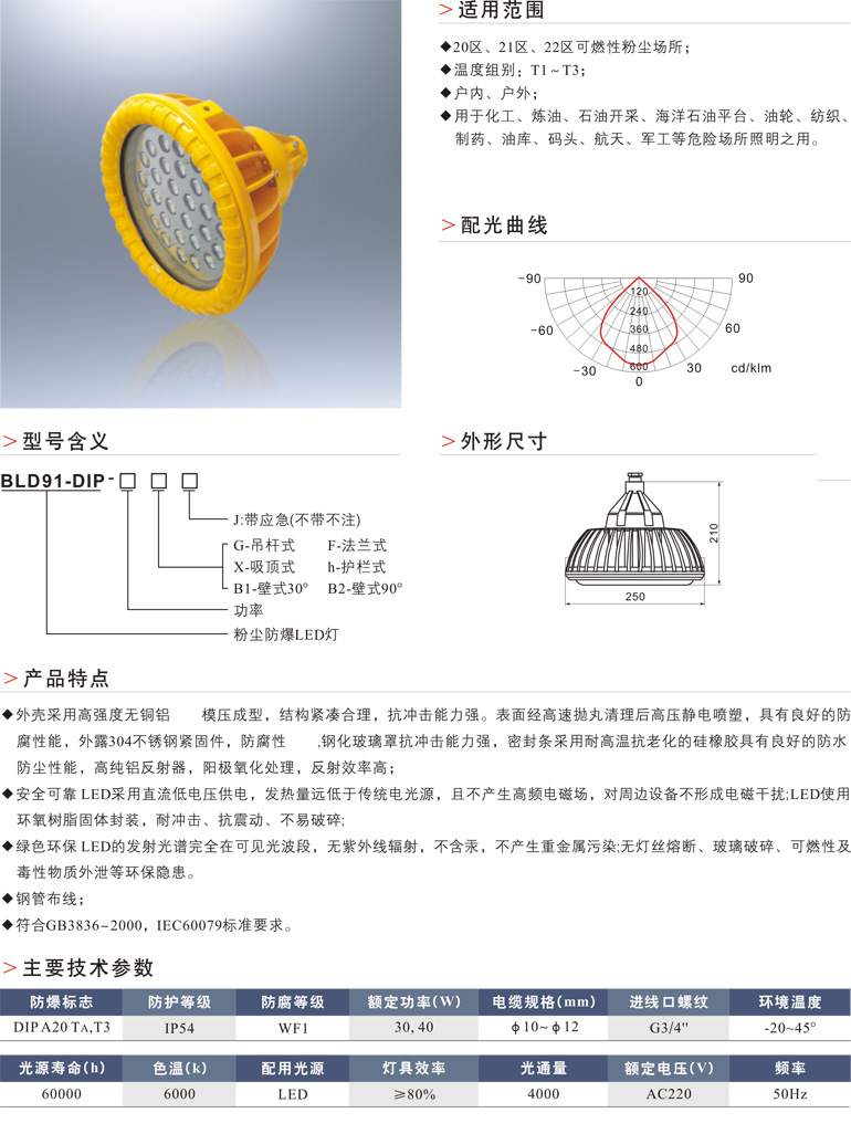 BLD91-DIP粉尘防爆LED灯