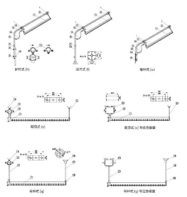 防爆荧光灯安装图集